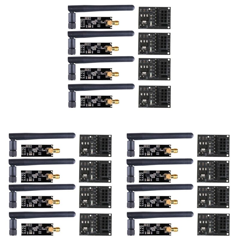Nrf24L01 Module Wireless - 12Pcs NRF24L01+PA+LNA 무선 모듈(안테나 포함) NRF24L01