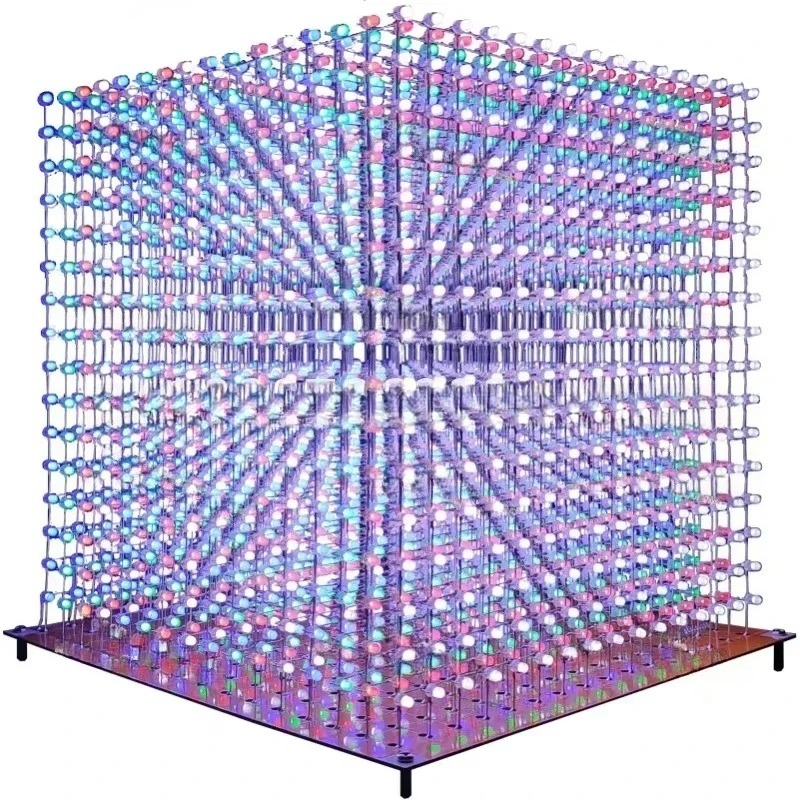 Diy With Electronics - 3 D16mini 라이트 큐브 키트 16x16x16