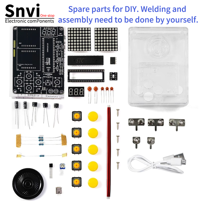 Diy Electronics For Kids - Snvi DIY 픽셀 게임 콘솔 키트