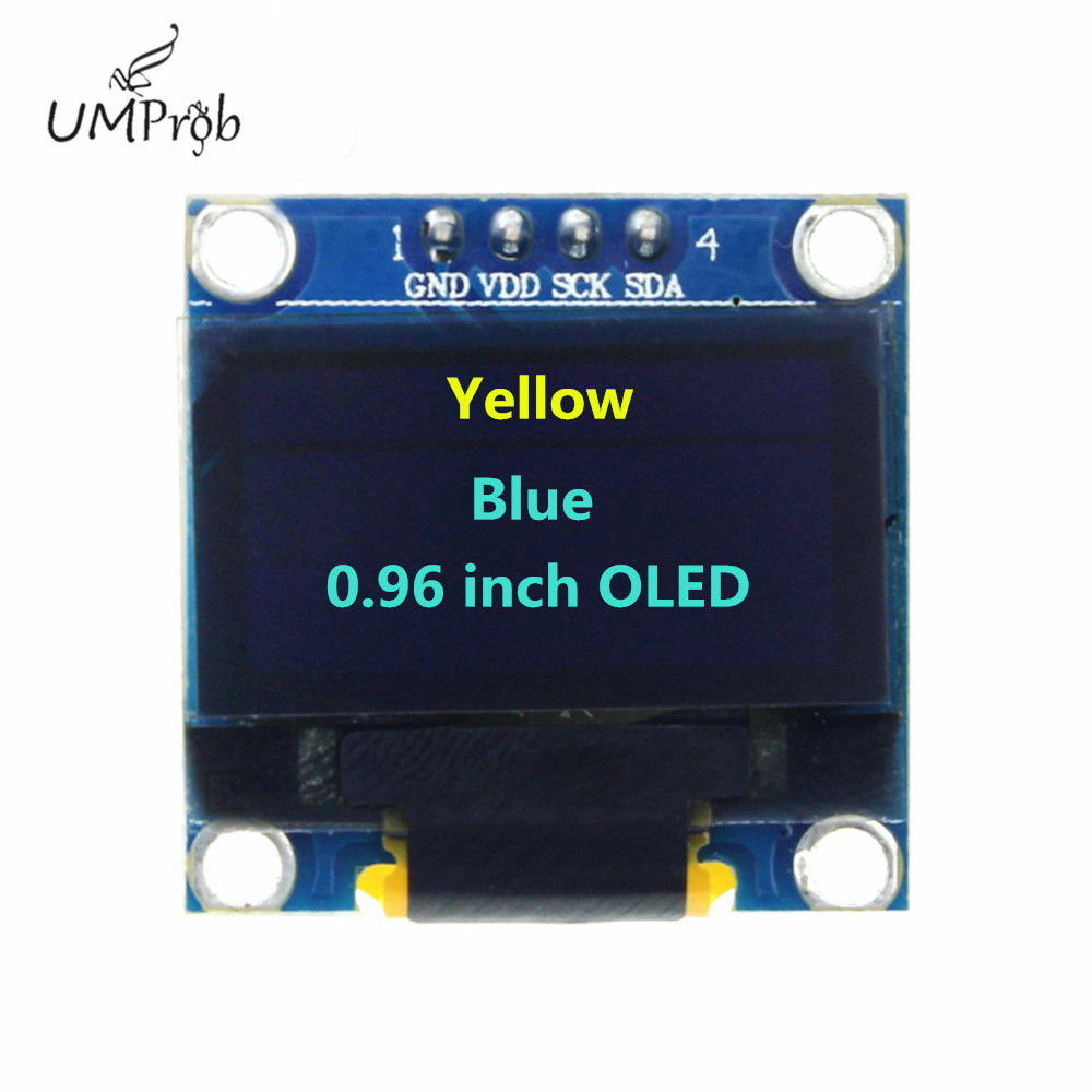 0.91인치 128x32 IIC I2C 화이트/블루 O - Arduino Diy Electronics 리뷰 및 가격
