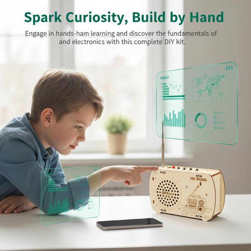 DIY 나무 FM 라디오 키트 빈티지 조립 전자 납땜  - Diy Electronics Projects For Kids 리뷰 및 가격