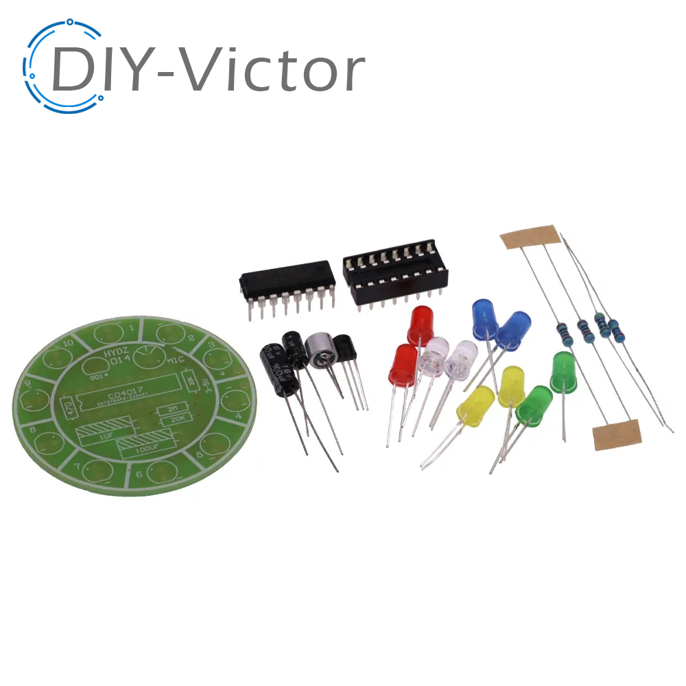 다채로운 음성 제어 회전 LED 조명 키트, CD401 - Diy Electronics Lab 리뷰 및 가격