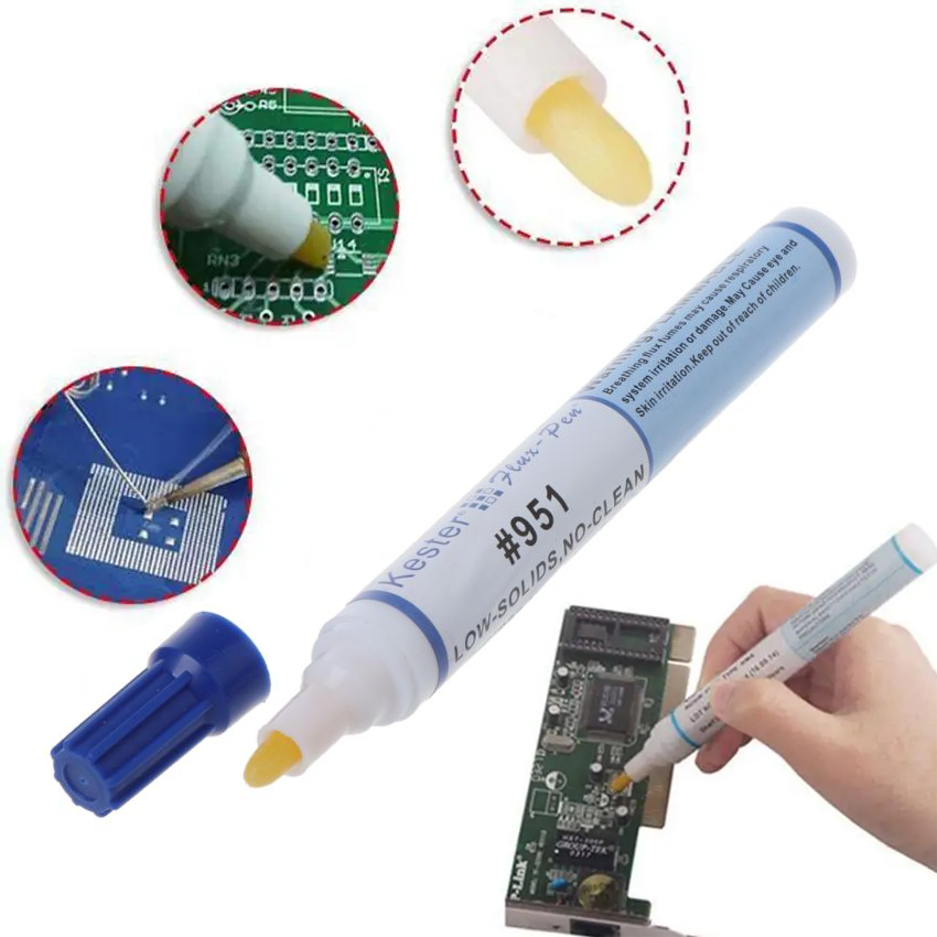 10ml 납땜 로진 플럭스 펜 951 낮은 솔리드 비  - Flux Pen Electronics 리뷰 및 가격