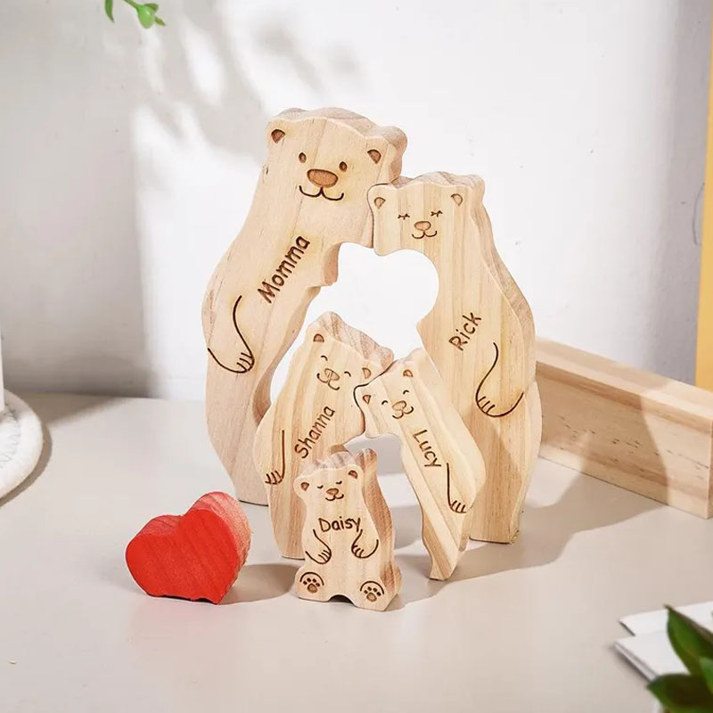 무료 조각 새로운 곰 가족 나무 퍼즐 생일 선물을위한  - Diy Electronics Websites 리뷰 및 가격