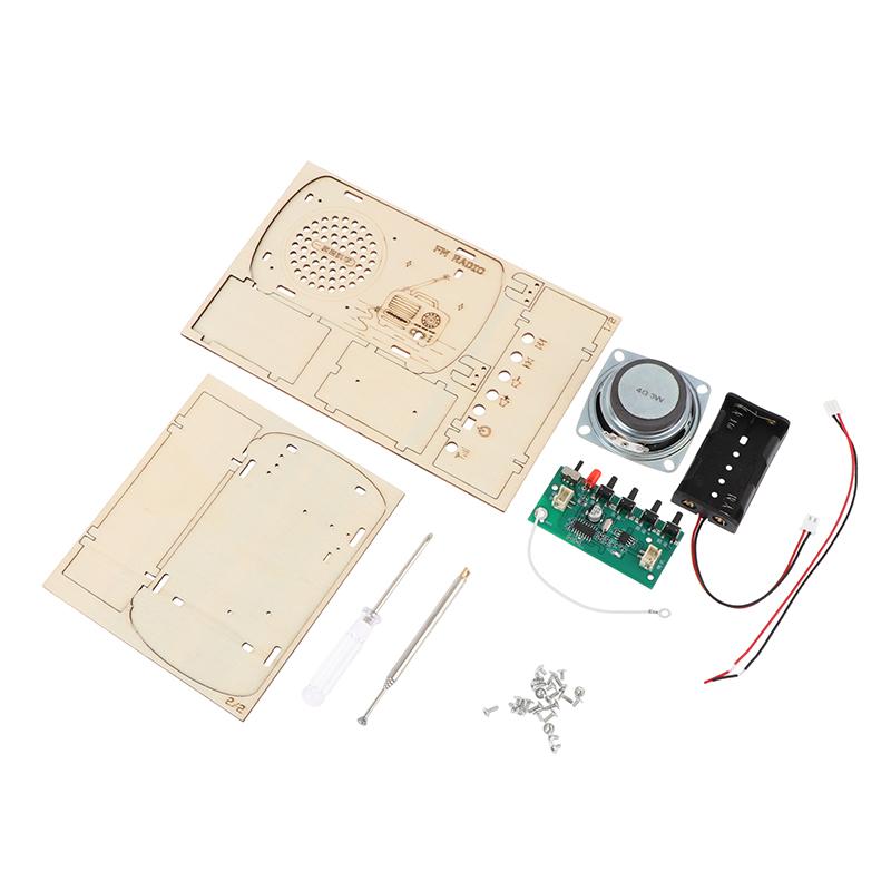 DIY 나무 FM 라디오 키트 빈티지 조립 전자 납땜  - Diy Electronics Projects For Kids 리뷰 및 가격