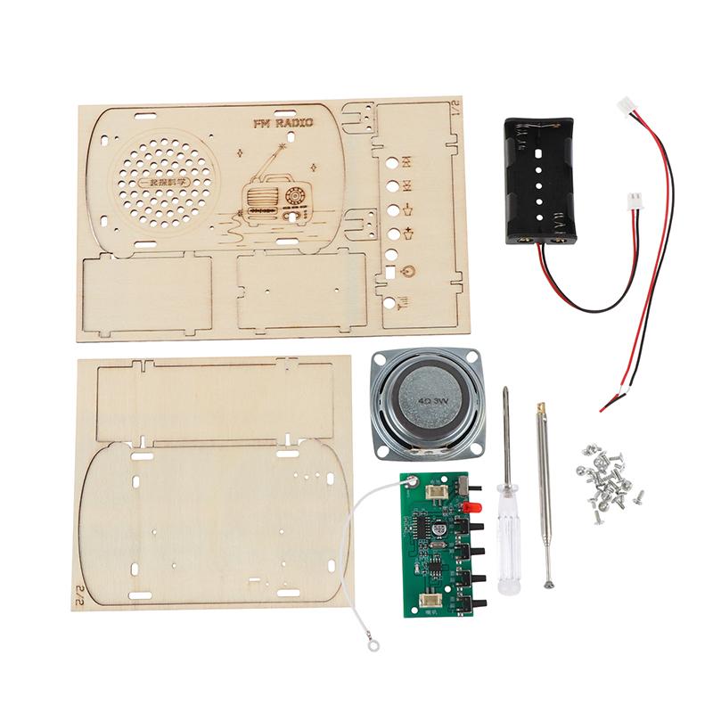 DIY 나무 FM 라디오 키트 빈티지 조립 전자 납땜  - Diy Electronics Projects For Kids 리뷰 및 가격
