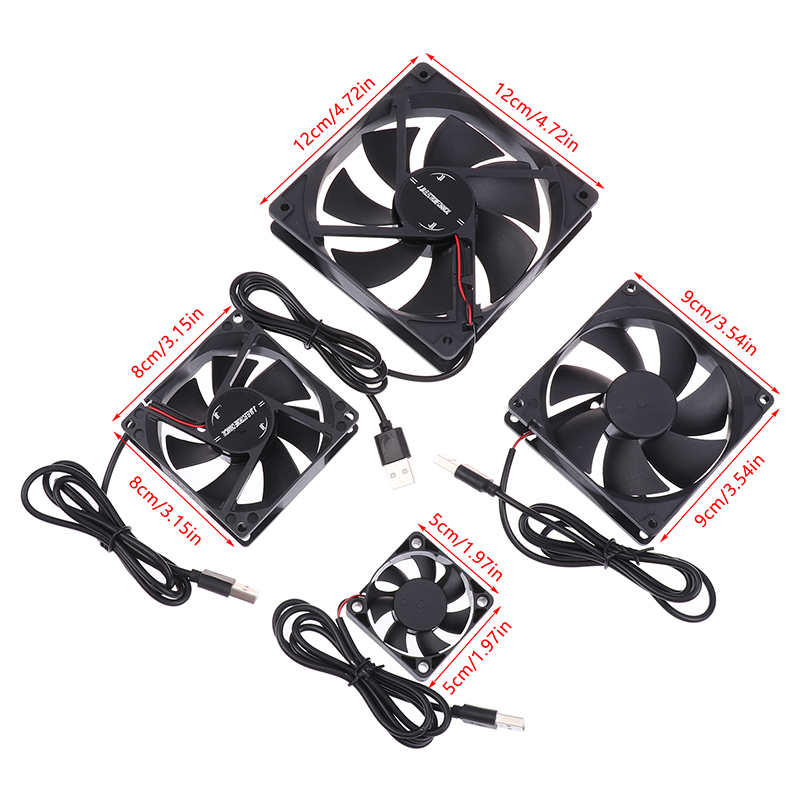 새로운 5V 브러시리스 쿨링 팬 USB 라우터 팬 컴퓨 - Diy Electronics Case 리뷰 및 가격