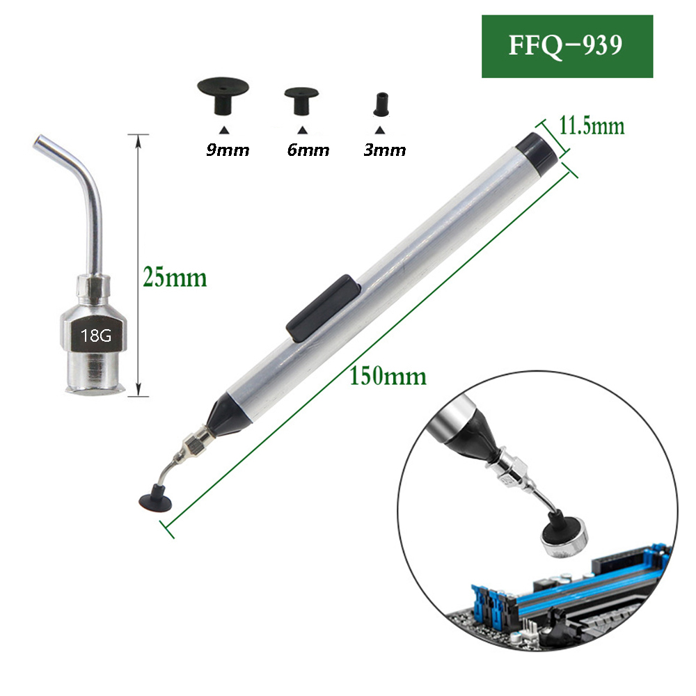 IC SMD용 진공 흡입 펜 키트 – 3개의 흡입 컵이 - Flux Pen Electronics 리뷰 및 가격