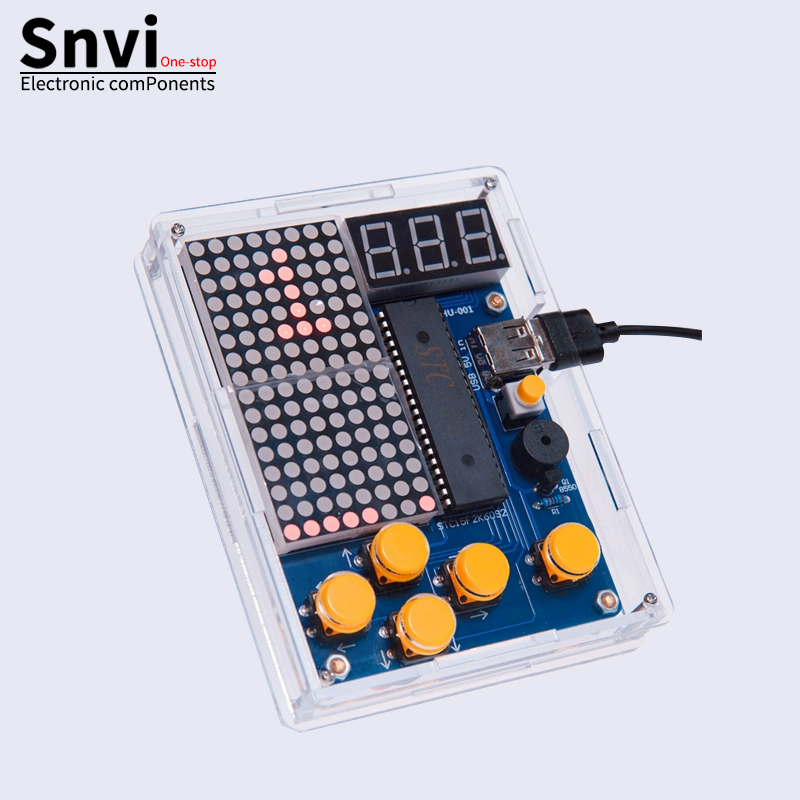 Snvi DIY 픽셀 게임 콘솔 키트 51 MCU 테트 - Diy Electronics For Kids 리뷰 및 가격